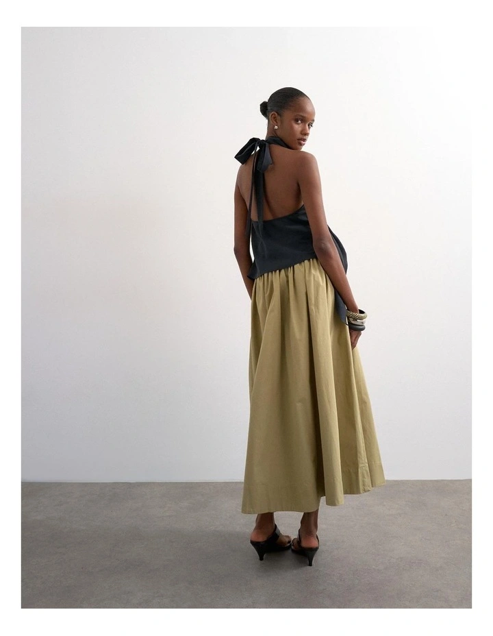 Sally Ankle Skirt in Green image 4