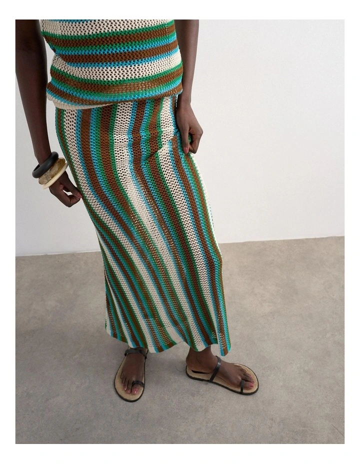 Tsingvild Maxi Knit Skirt in Multi image 2