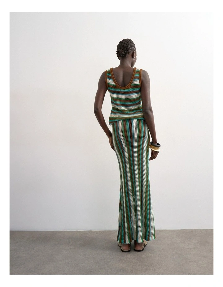 Tsingvild Maxi Knit Skirt in Multi image 4