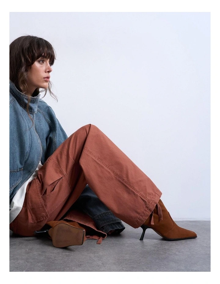 Cargo Trouser in Red image 1