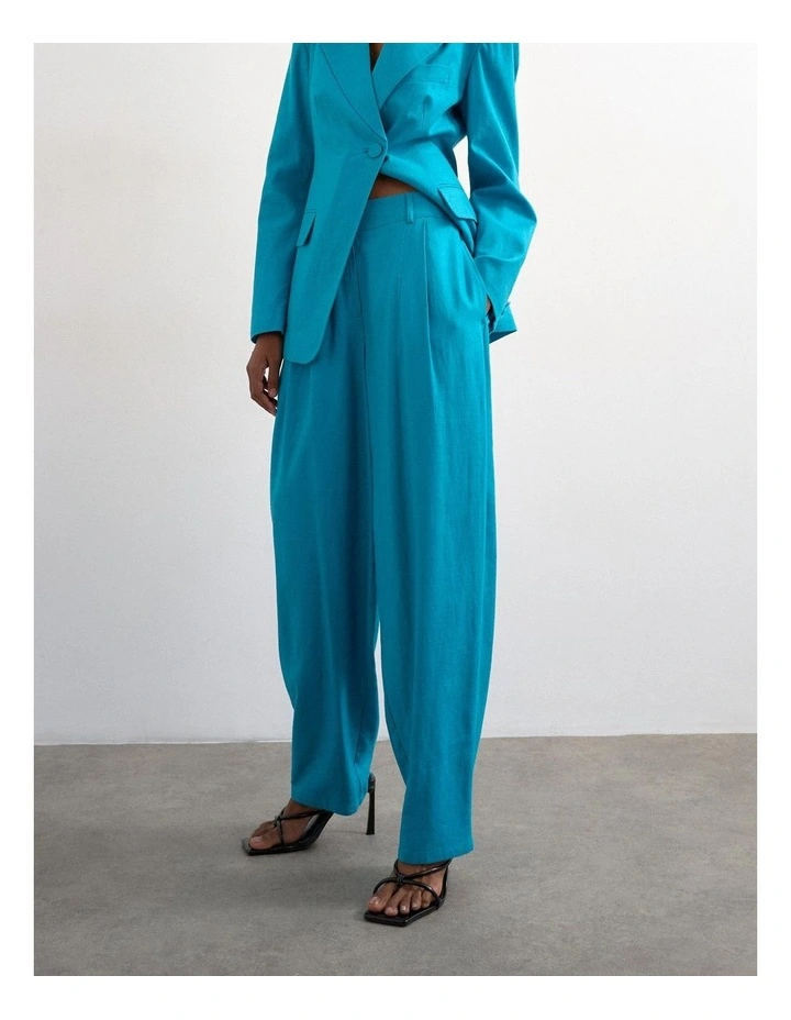 Lynn High Rise Flared Trouser in Blue image 2