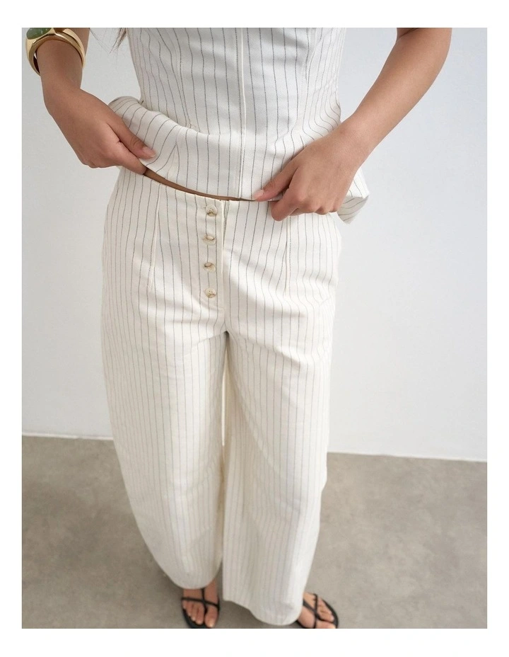 PARA STRIPED BARREL TROUSER image 3