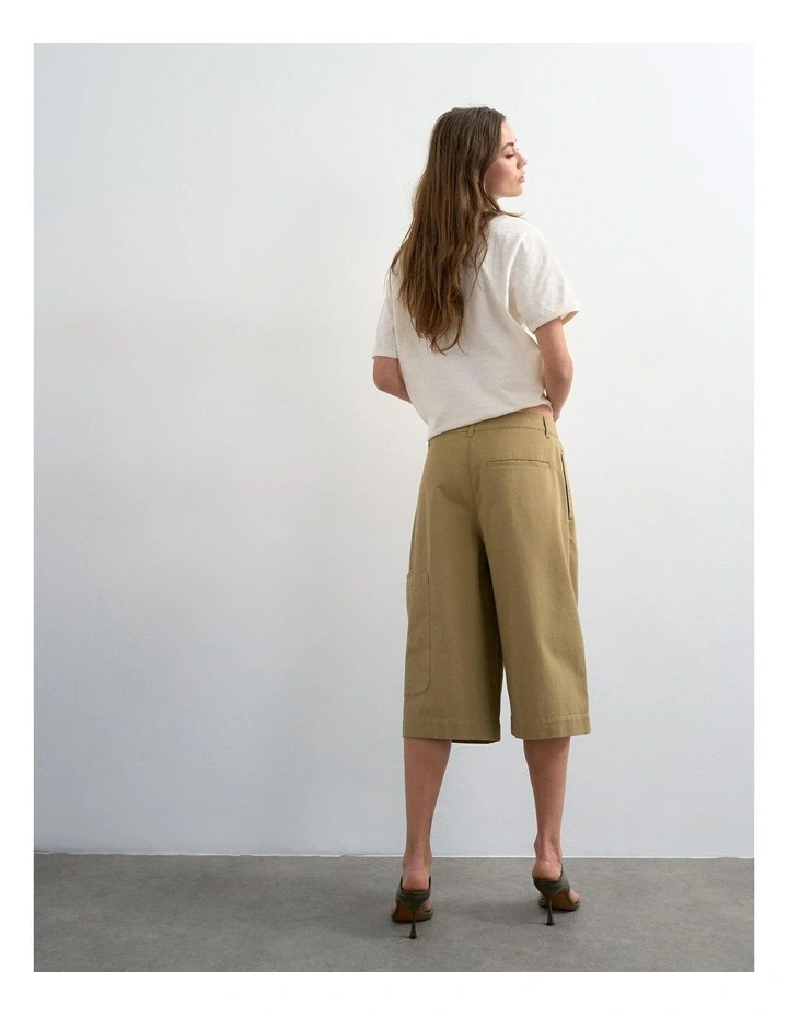 Femke Longline Cargo Shorts in Brown image 4