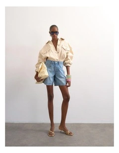 Vigga Denim Shorts in Blue