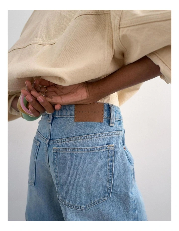 Vigga Denim Shorts in Blue image 4