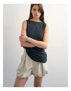 Freya Bubble Hem Cargo Short Wvn