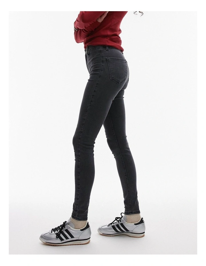 Joni Skinny Denim Jeans in Black image 2