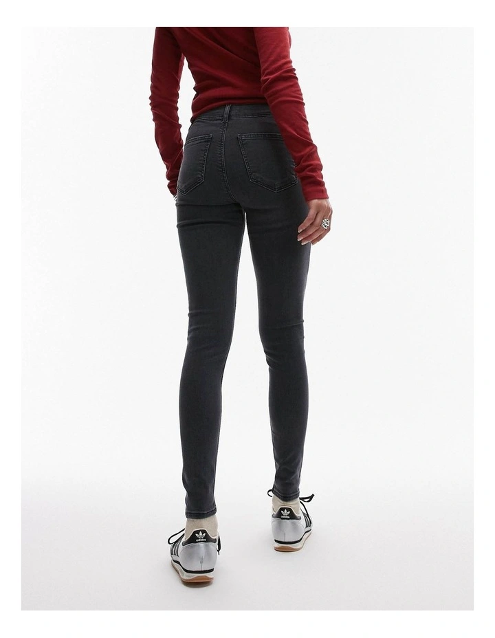Joni Skinny Denim Jeans in Black image 3