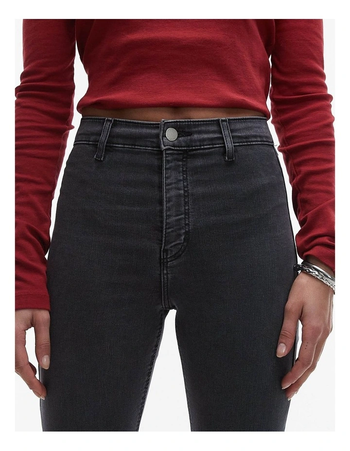 Joni Skinny Denim Jeans in Black image 5
