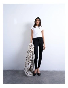 Joni High Rise Skinny Jeans in Black