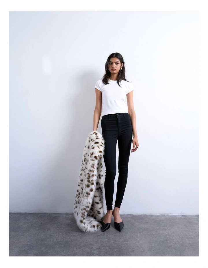 Joni High Rise Skinny Jeans in Black image 1