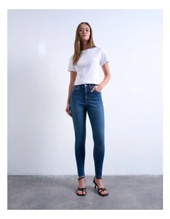 Jamie High Rise Skinny Jeans in Blue