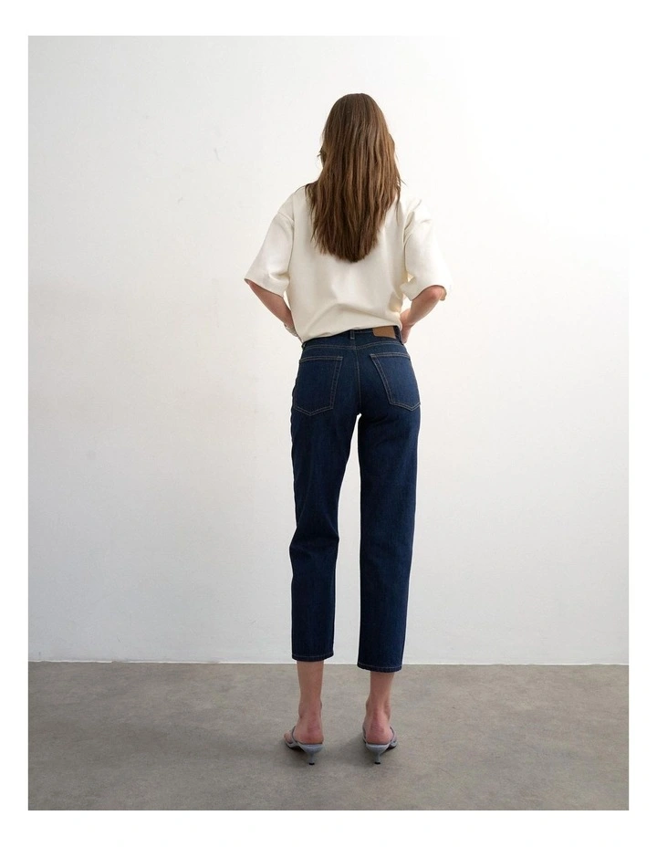 Runway Mr Cropped Denim Jeans in Indigo image 2