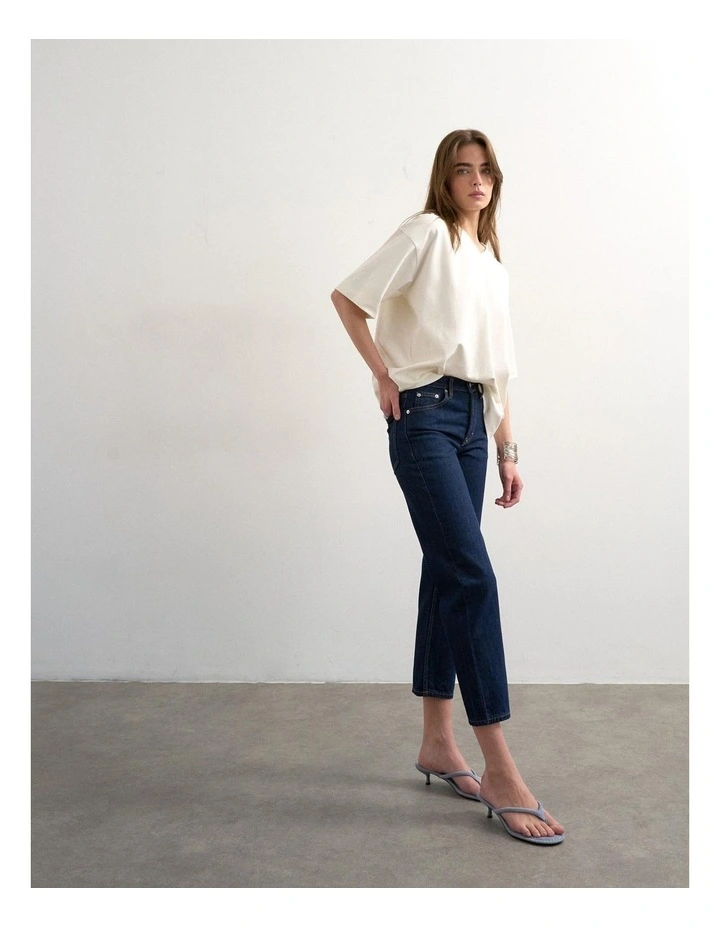 Runway Mr Cropped Denim Jeans in Indigo image 3