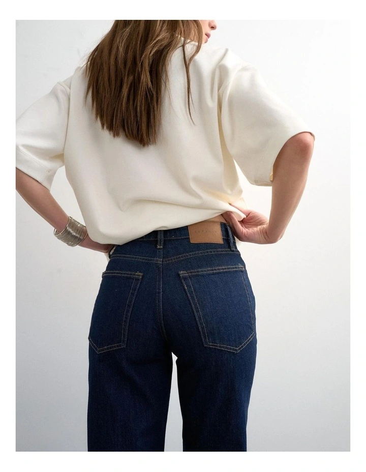 Runway Mr Cropped Denim Jeans in Indigo image 4