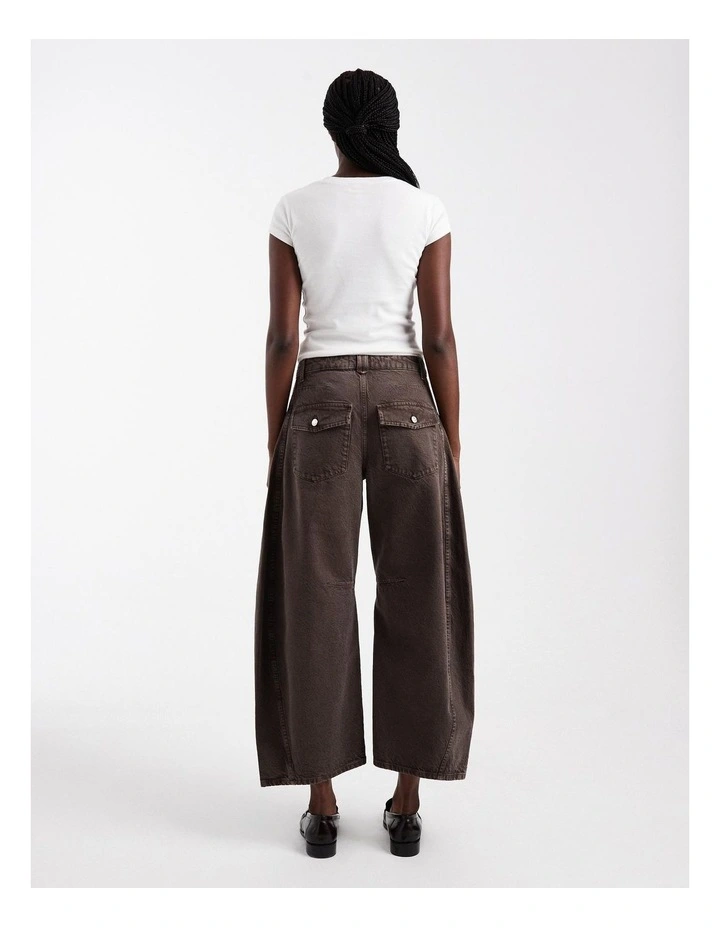 VEA BARREL HIGH RISE JEANS OTTER image 3