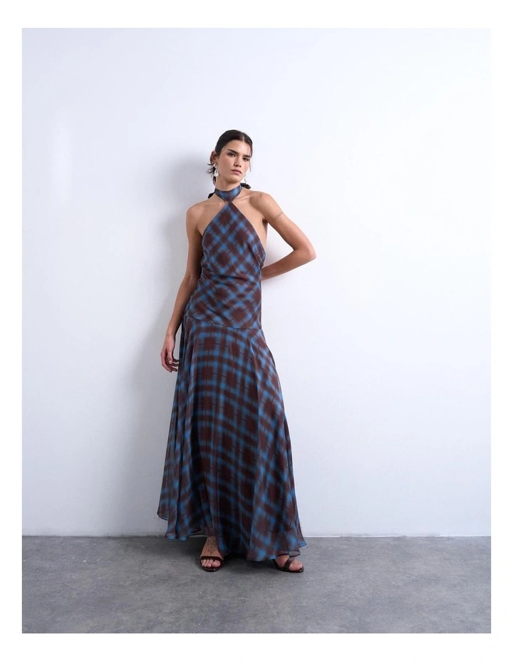 Demi Maxi Dress in Blue image 1