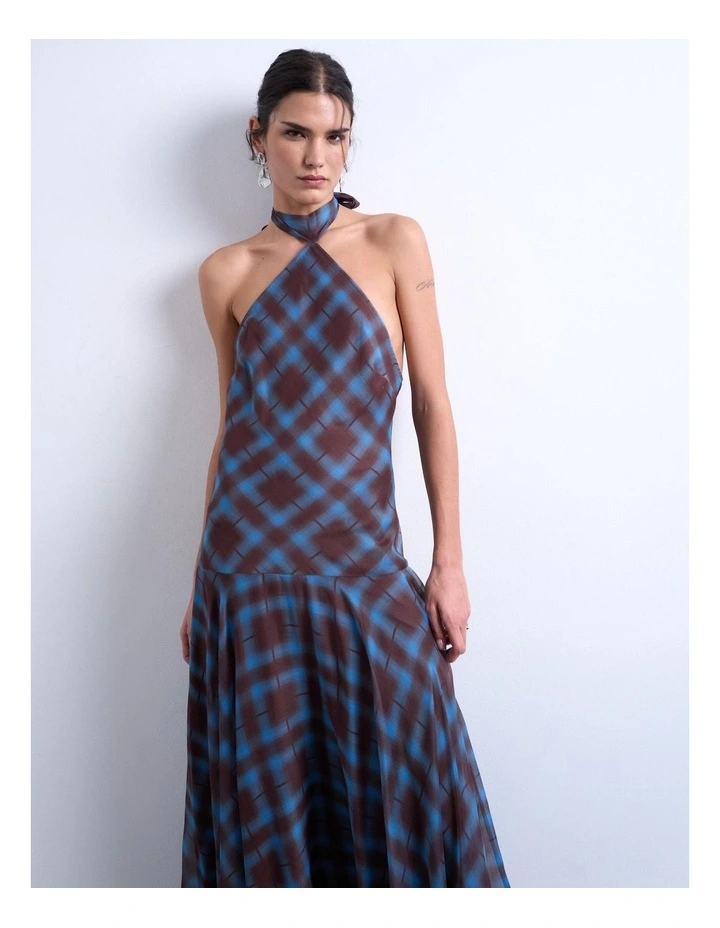 Demi Maxi Dress in Blue image 2