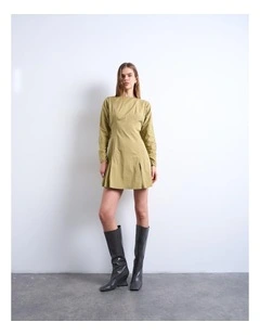 Fikka Mini Dress in Light Green