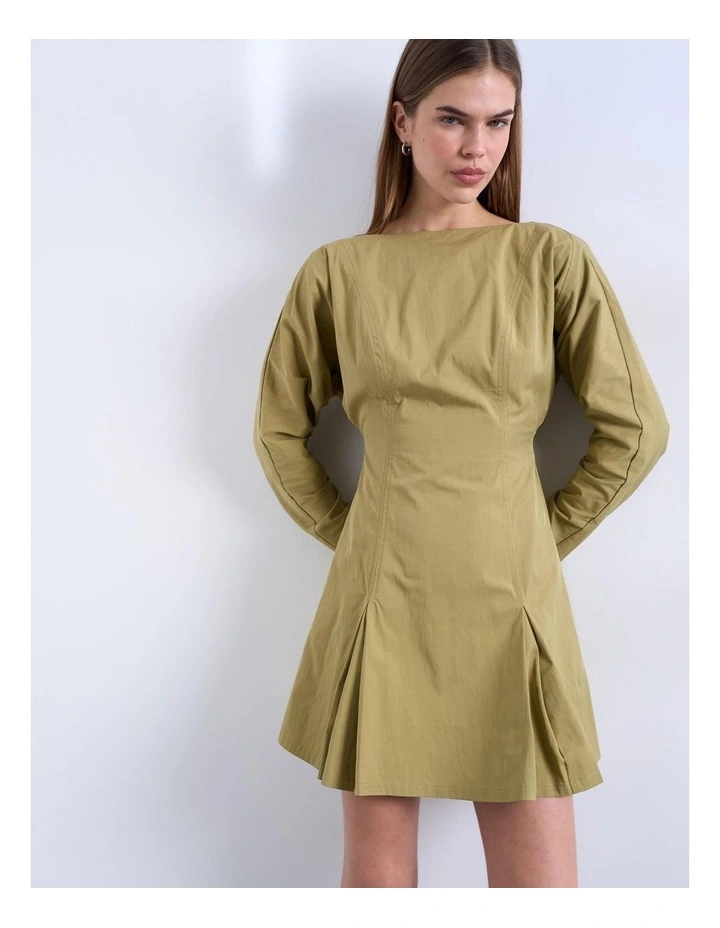 Fikka Mini Dress in Light Green image 2