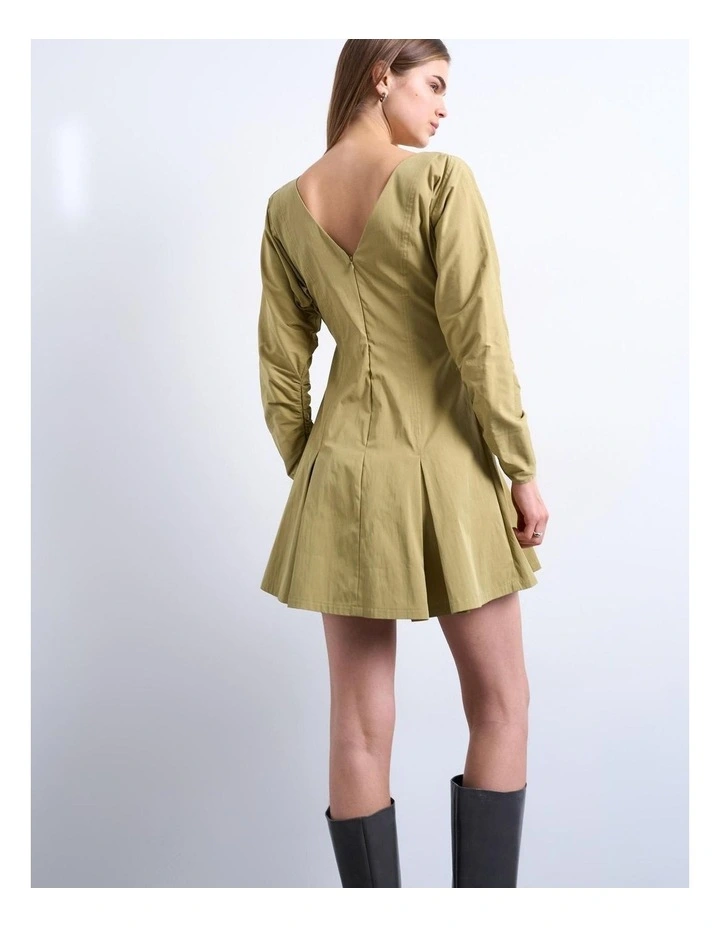 Fikka Mini Dress in Light Green image 4