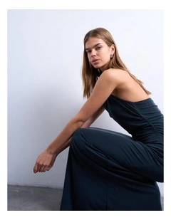 Tsdorte Cowlneck Maxi Dress in Charcoal