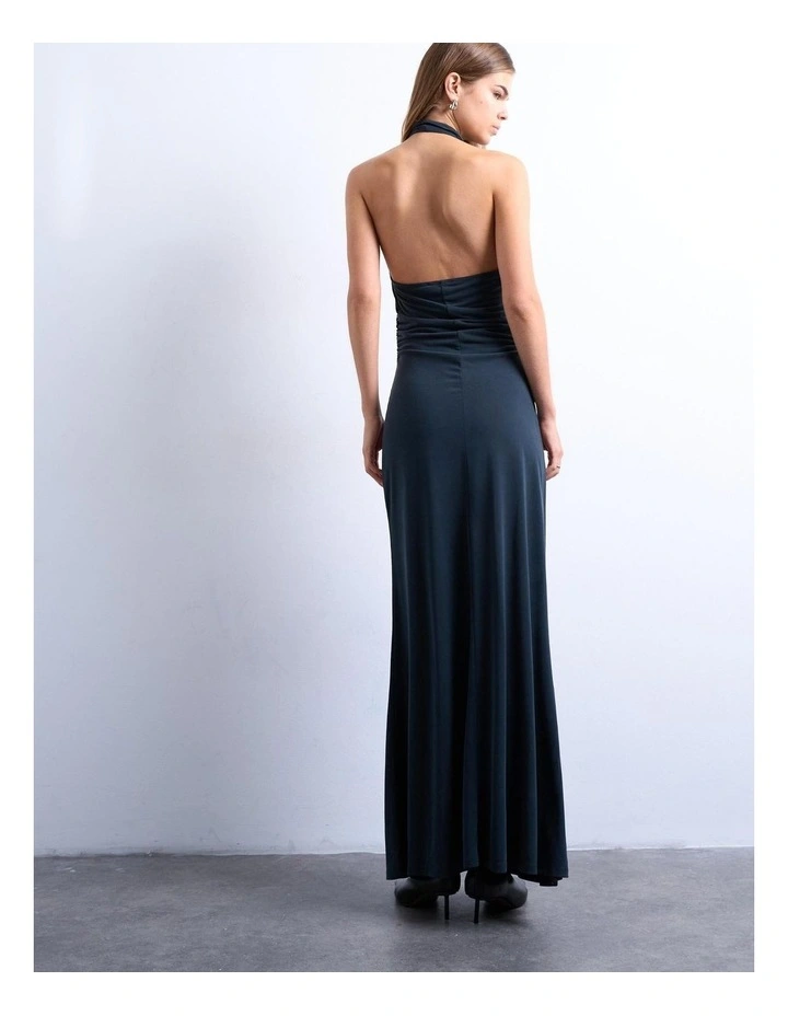 Tsdorte Cowlneck Maxi Dress in Charcoal image 3