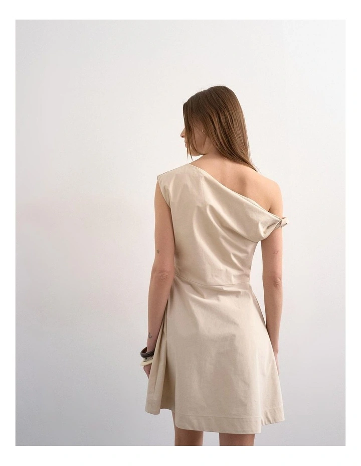 Zenia Mini Dress in Ecru image 2