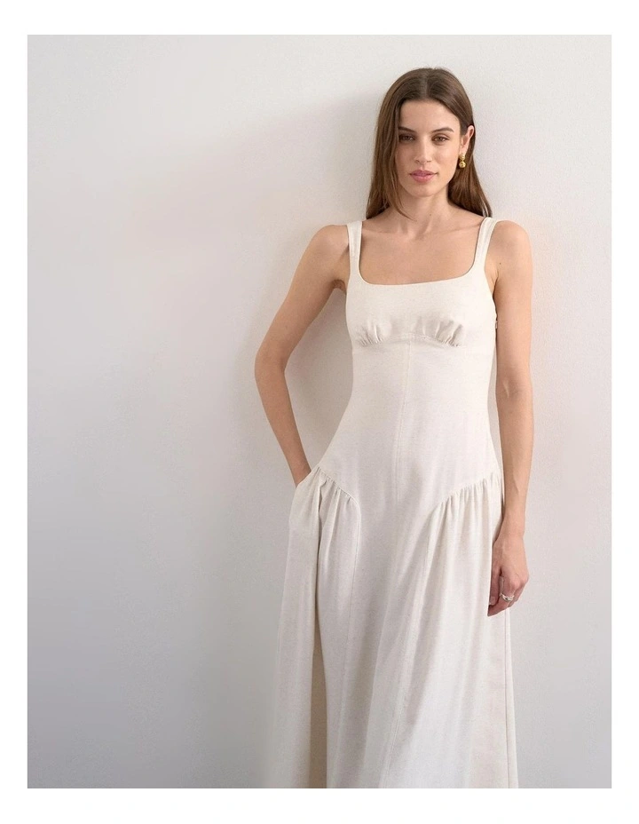 Viola Maxi Dress in Natural image 4