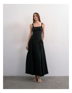 Viola Sleeveless Maxi Dress in Black