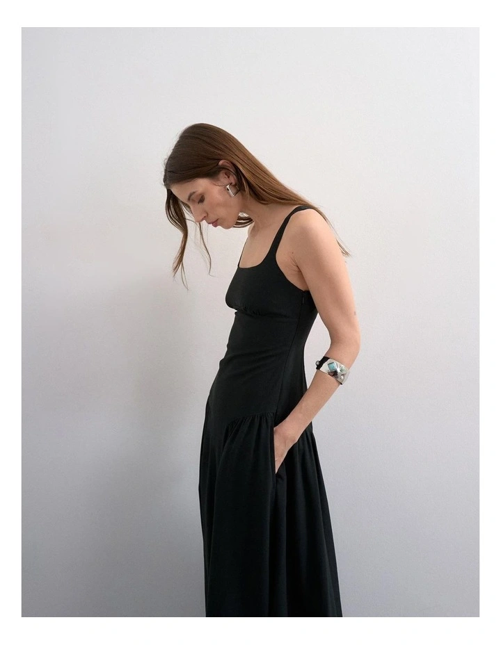 Viola Sl Maxi Dress in Black image 2