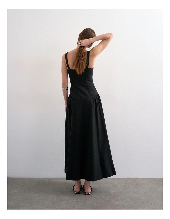 Viola Sl Maxi Dress in Black image 4