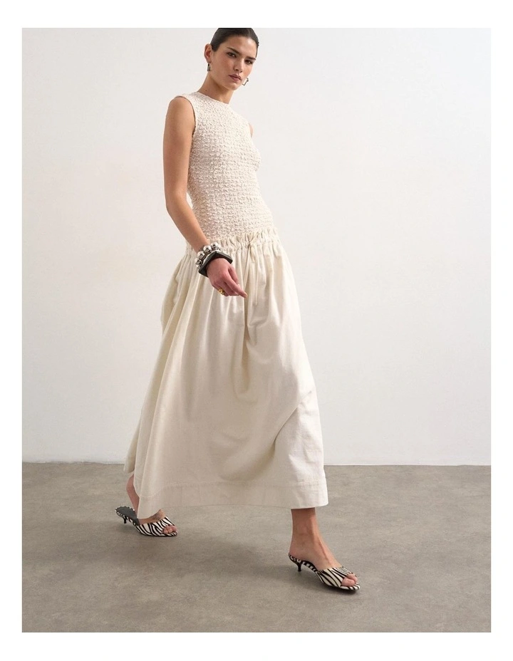 Nanna Maxi Dress in Ivory image 1