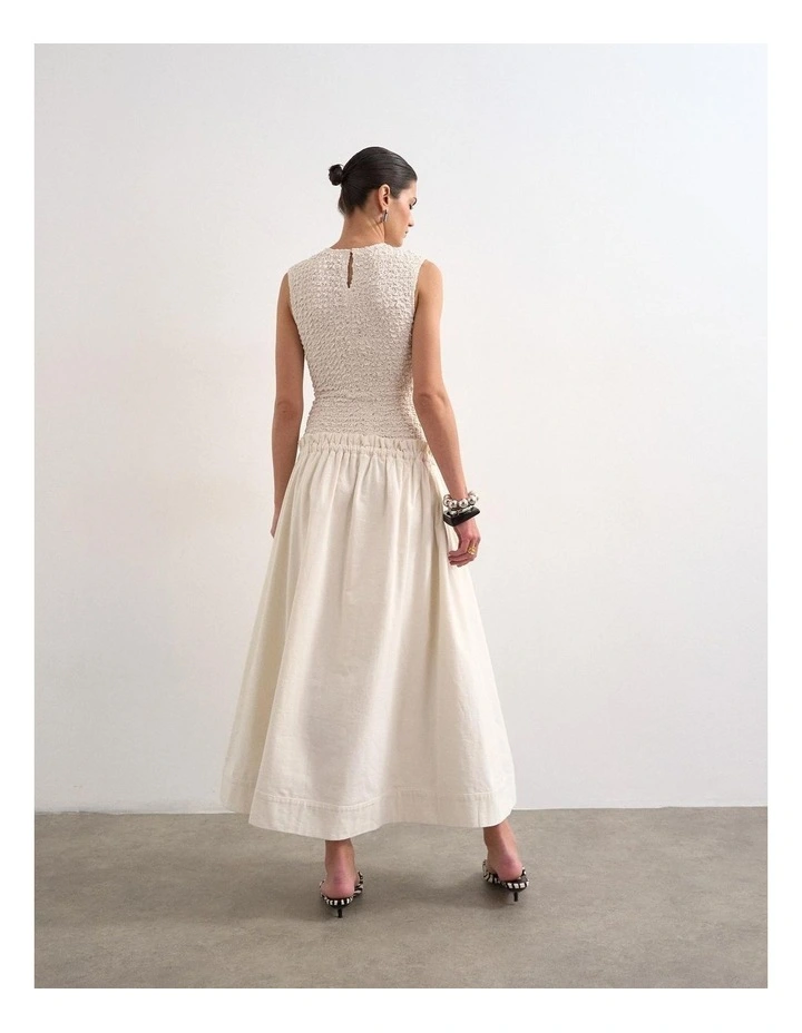 Nanna Maxi Dress in Ivory image 2
