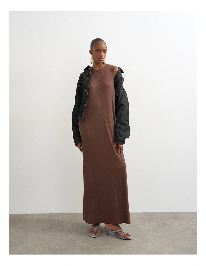Margo Maxi Dress in Brown image 1