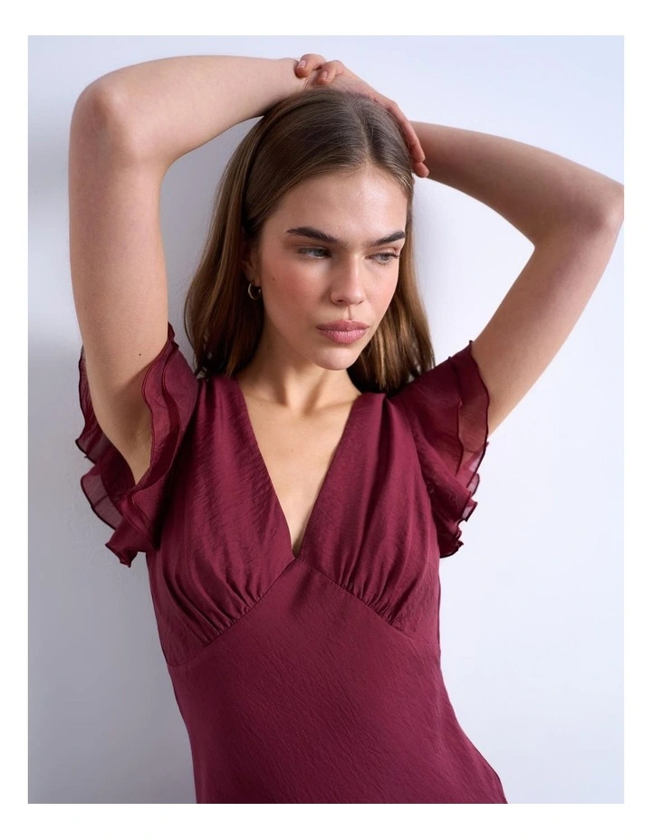 Saga Maxi Dress in Red image 2