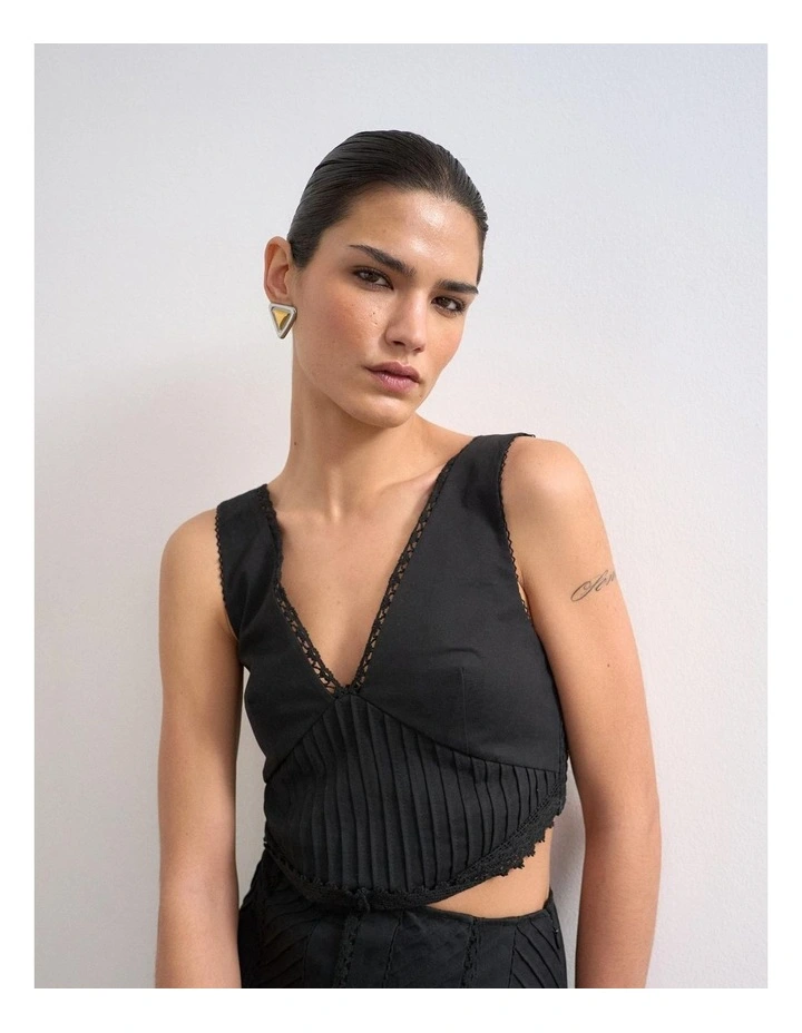Alina Midi Dress in Black image 3
