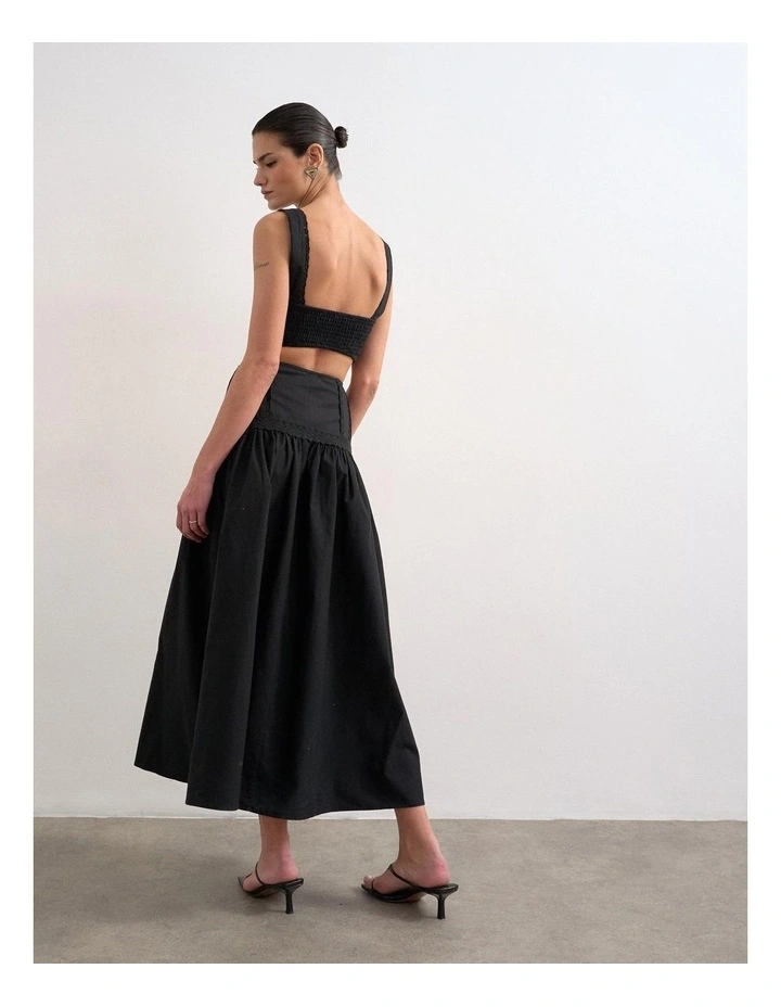 Alina Midi Dress in Black image 4