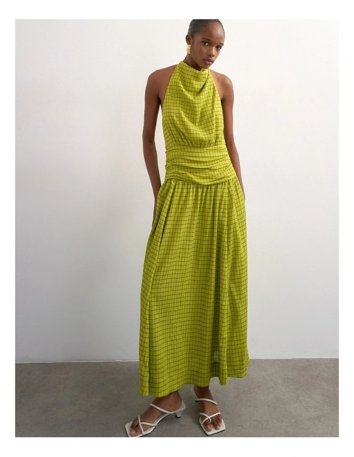 Claudia Midi Dress in Green image 2