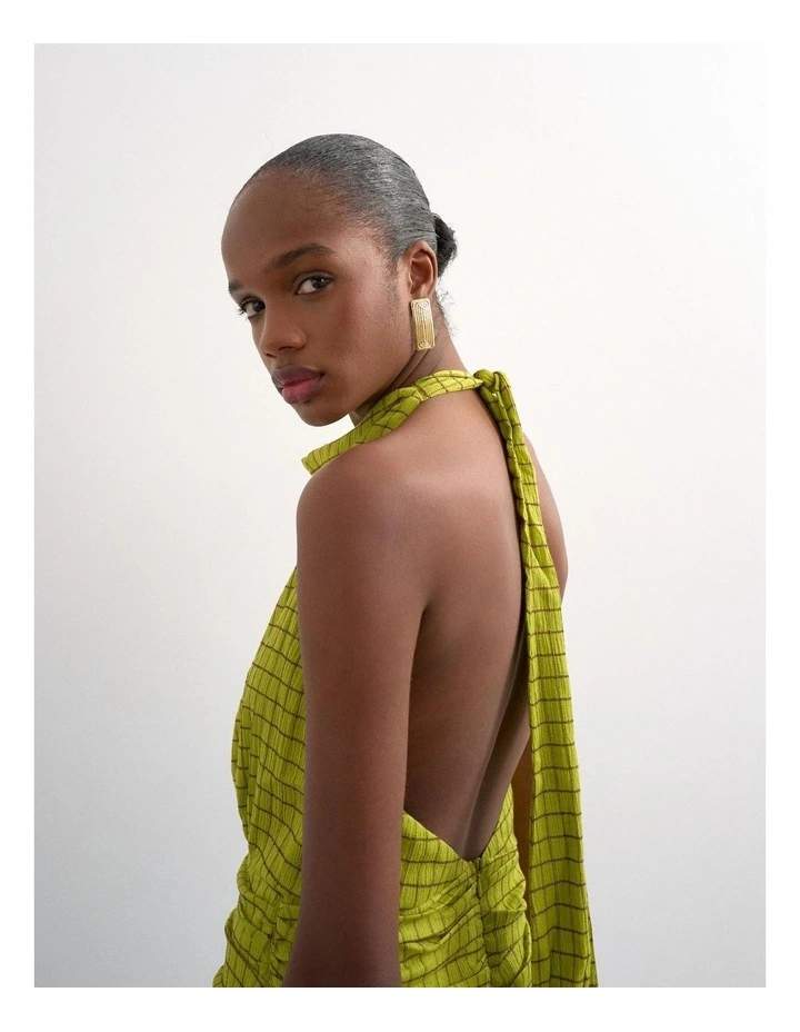 Claudia Midi Dress in Green image 4
