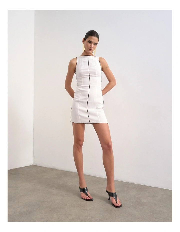 Jana Mini Dress in White image 1
