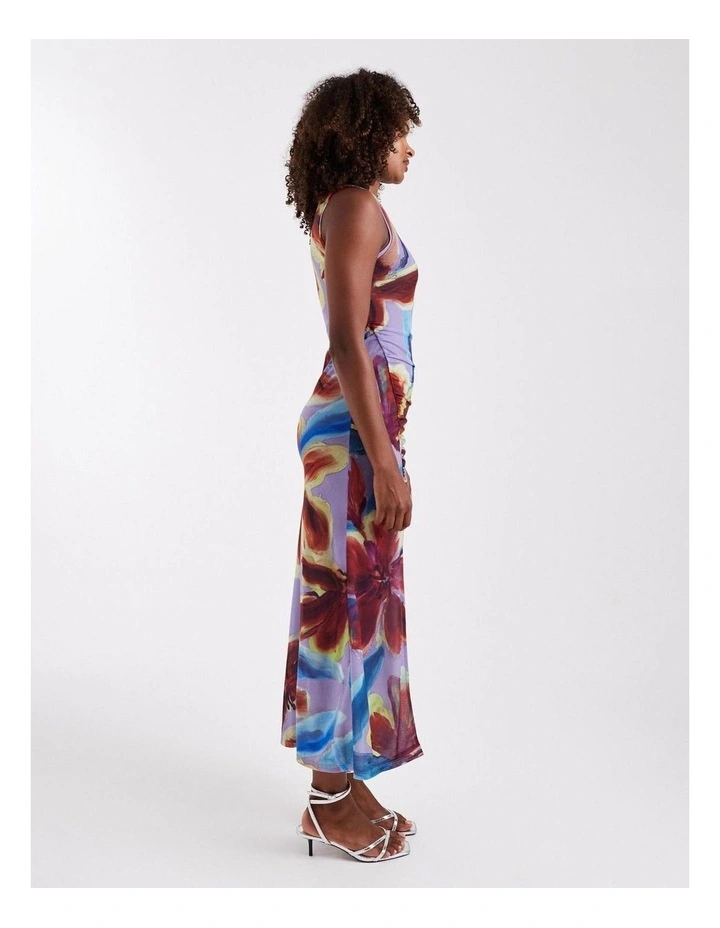 Mary Mesh Ruched Maxi Dress image 2
