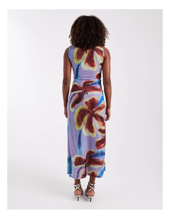 Mary Mesh Ruched Maxi Dress image 3