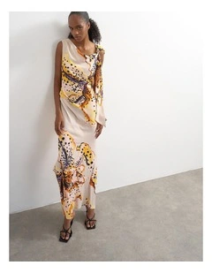 VANA TIE NECK MAXI DRESS