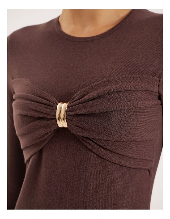 Hennii Top in Brown image 3
