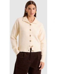 Terry Cardigan in Cream