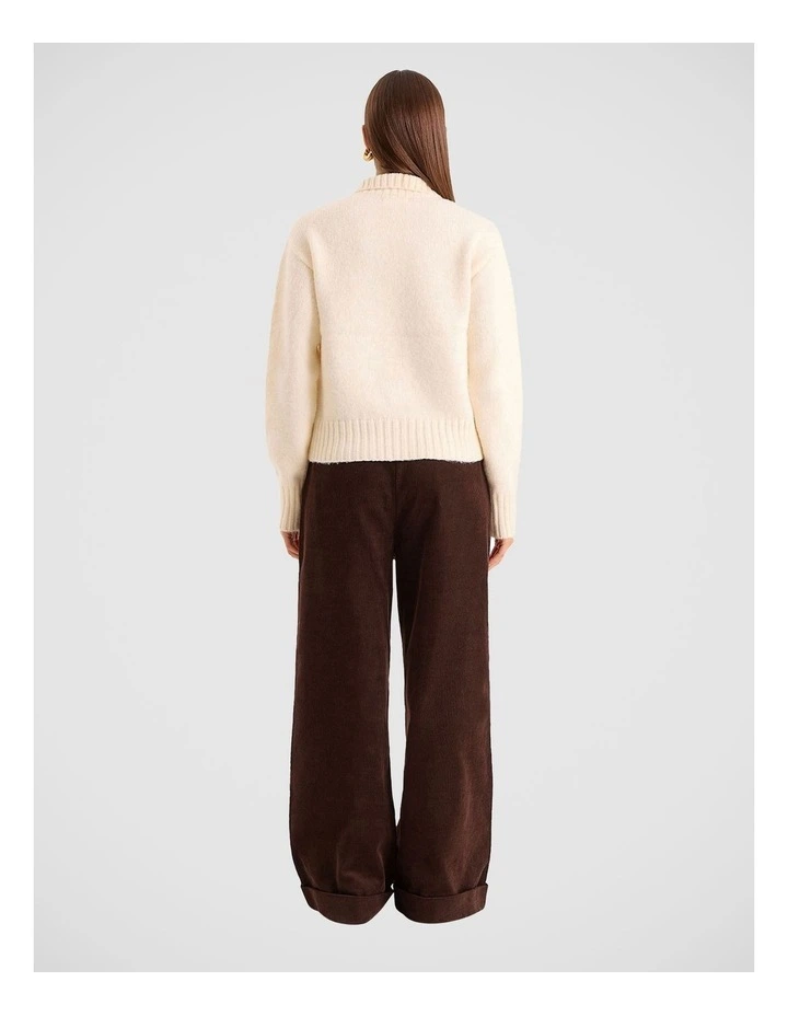 Terry Cardigan in Cream image 2