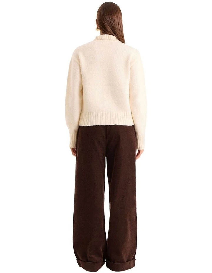 Terry Cardigan in Cream image 2