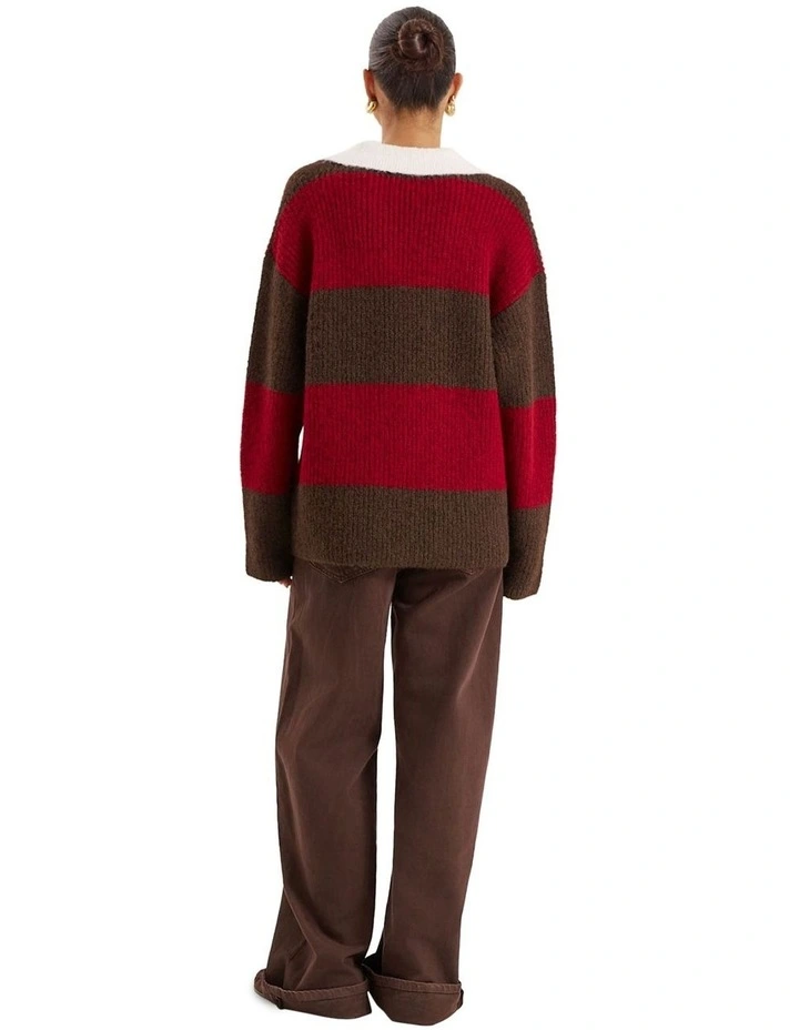 Ruby Jumper in Burgundy image 2