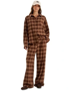 Tove Check Shirt in Brown
